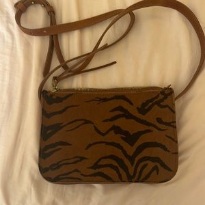 Madewell faux animal print bag